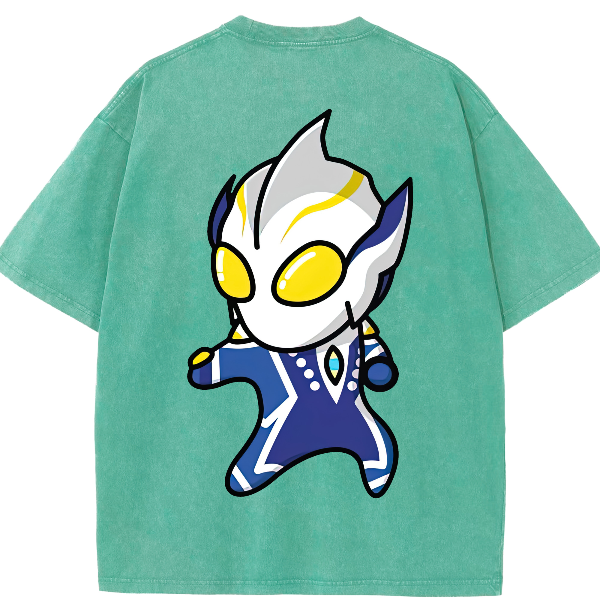 （画像用） ウルトラマン Ultraman 綿100% ヴィンテージ風 半袖Tシャツ（背面プリント）